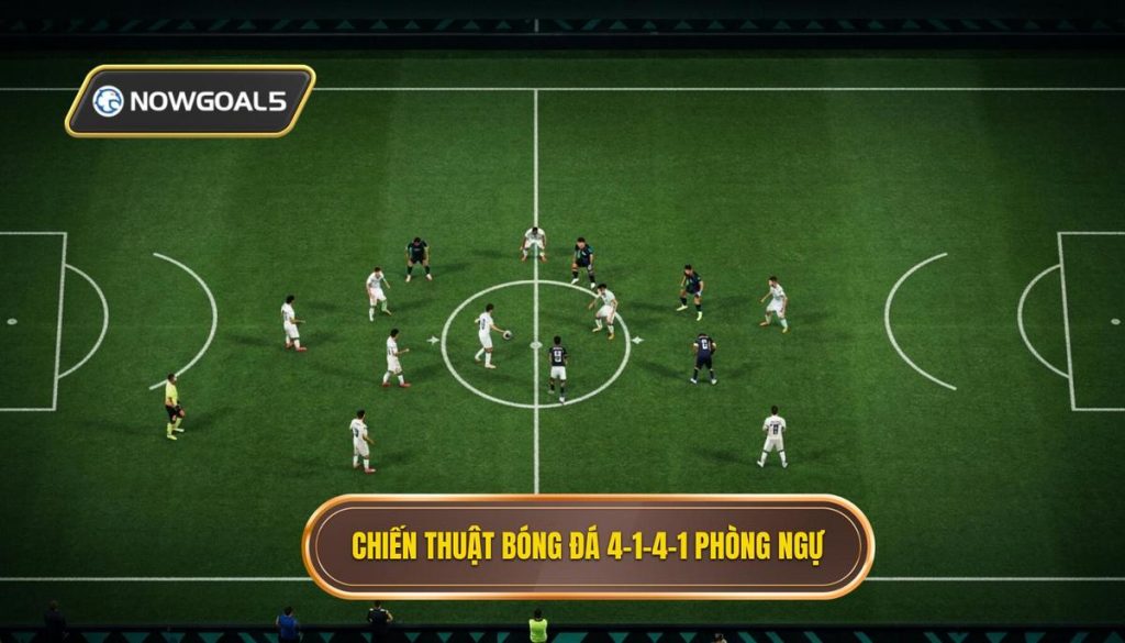 Chiến thuật bóng đá 4-1-4-1 phòng ngự