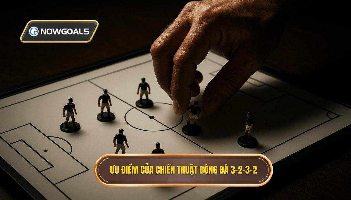 Ưu điểm nổi bật của Chiến thuật bóng đá 3-2-3-2