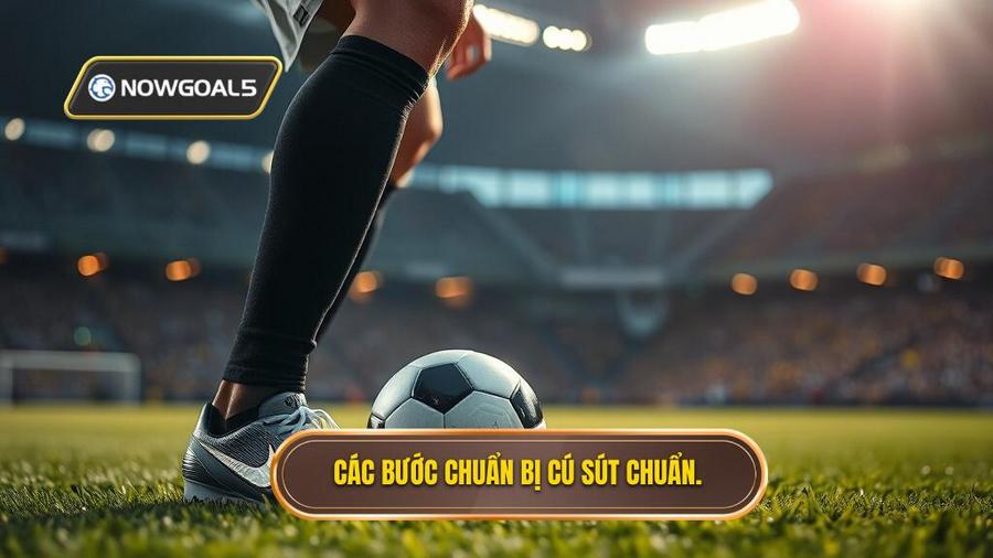 1. Các bước chuẩn bị cú sút chuẩn.