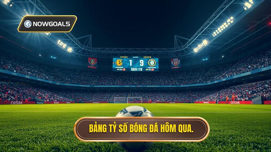 2. Bảng tỷ số bóng đá hôm qua.