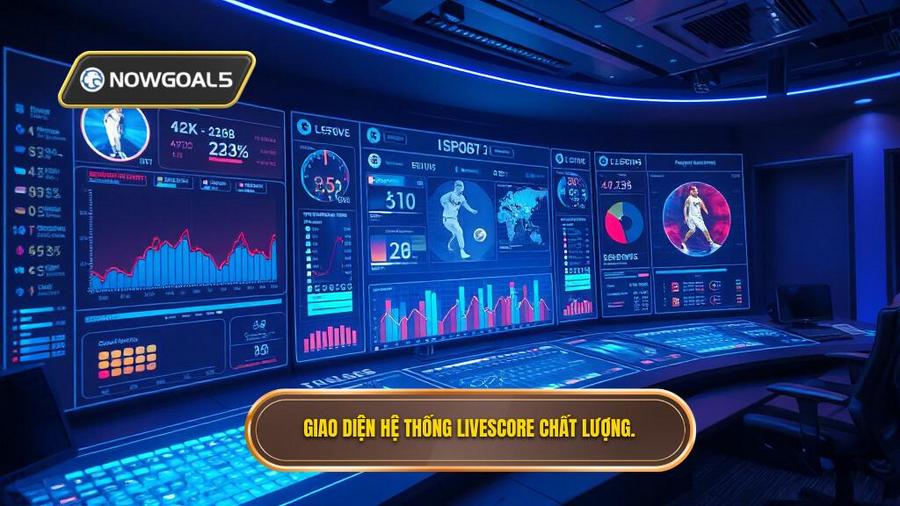 2. Giao diện hệ thống Livescore chất lượng.