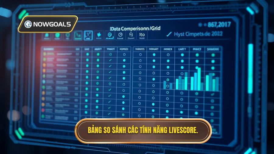 3. Bảng so sánh các tính năng Livescore.