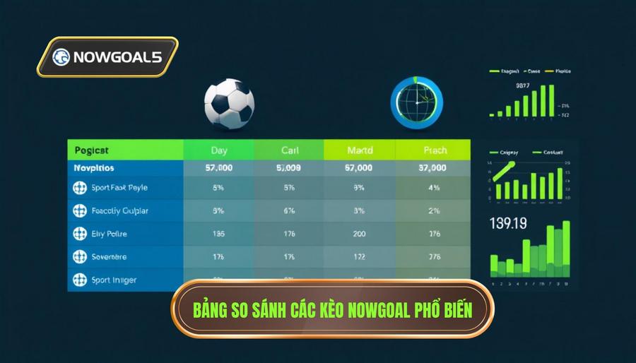 Bảng so sánh các loại kèo phổ biến tại Nowgoal